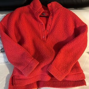 Aerie Oversized Teddy Henley Crewneck